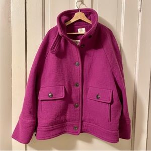 Sezane Purple LEO COAT Jacket 8